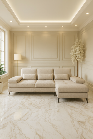 Divano Elena con chaise longue