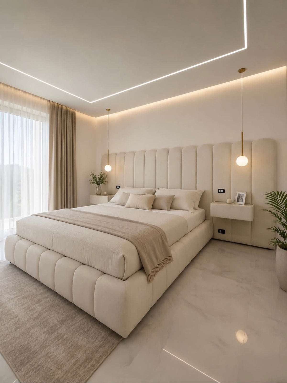 LETTO TIFFANY CON COMODINI